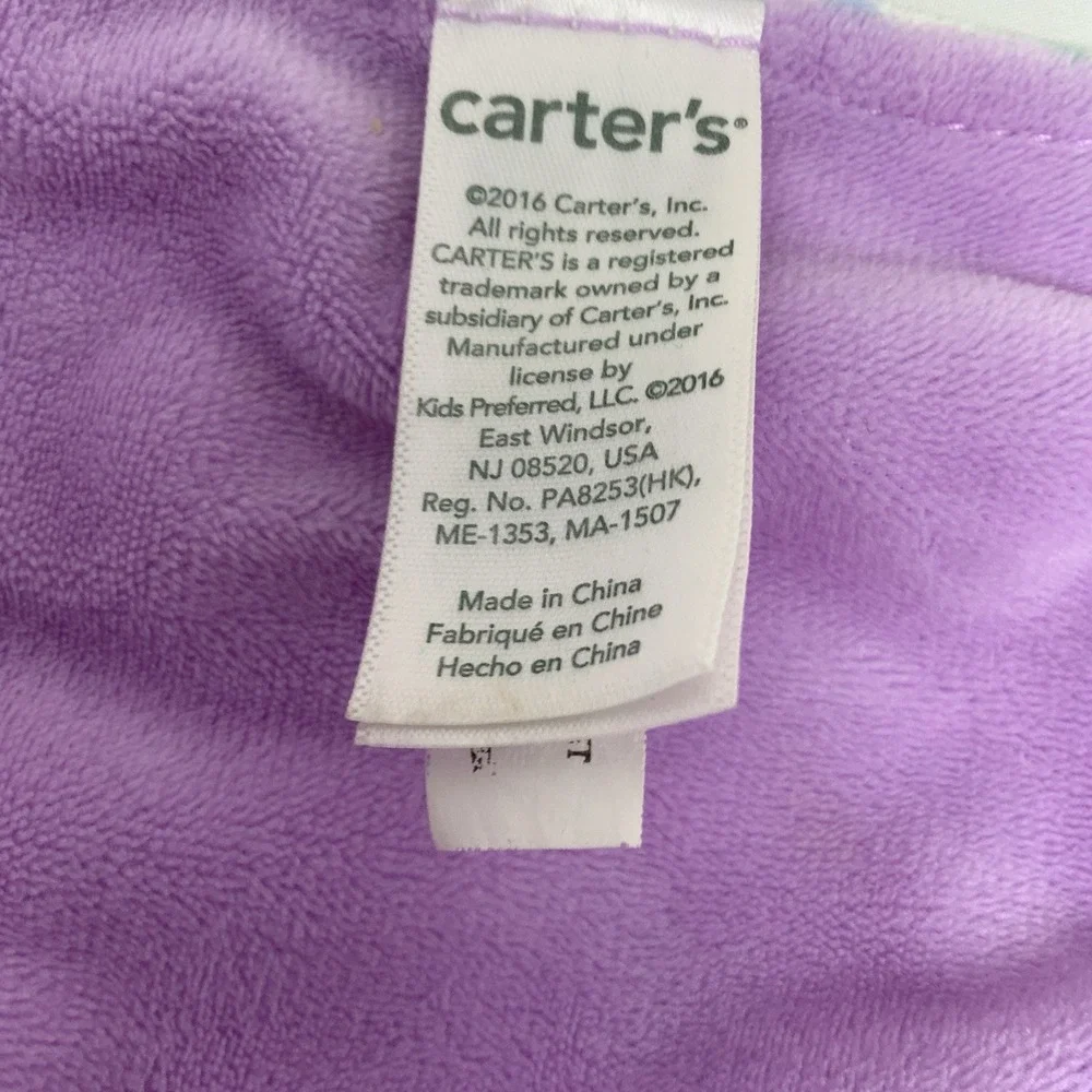 Carter's Security Blanket Lovey Blonde‎ Girl Babydoll Pigtails Dainty Floral